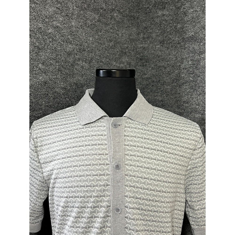 Buffalo David‎ Bitton Mens S Knit Shortsleeve Button up Polo Sweater Collared